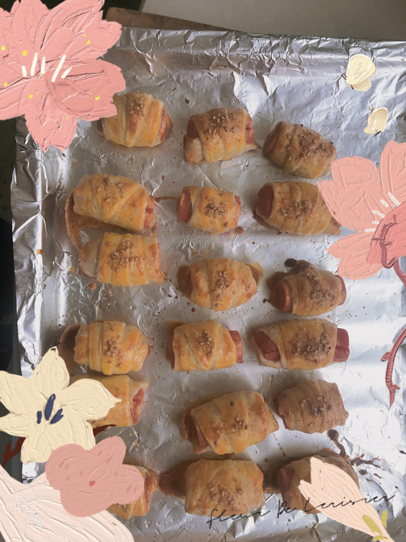 快手早餐手抓饼香肠卷