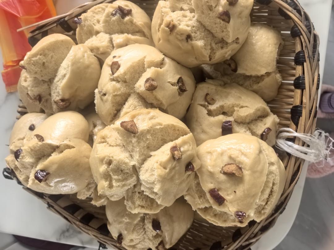 红糖自然开花馒头❗️按步骤来必定成功(ง•̀_•́)ง想偷懒不行哦