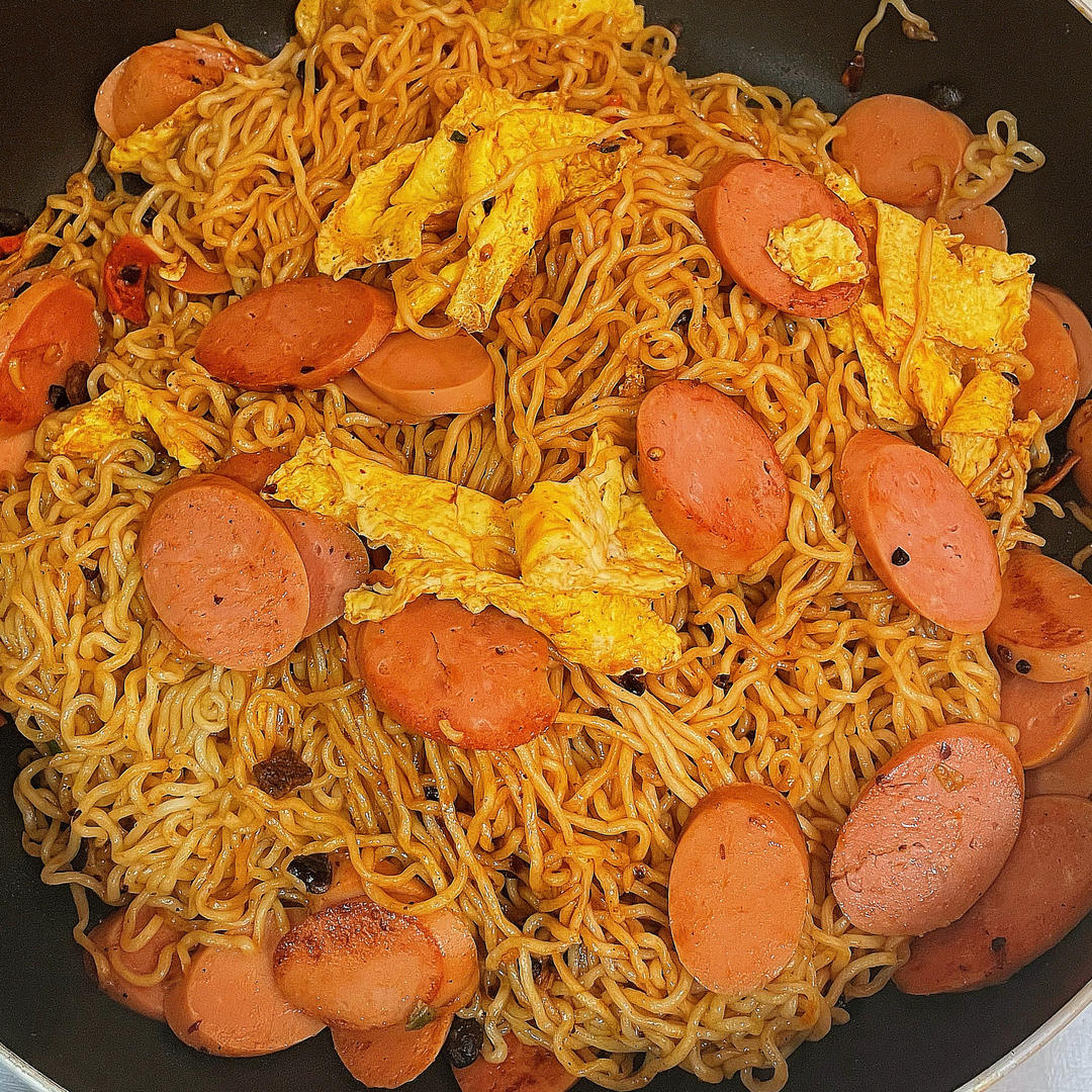 懒人版【炒方便面】