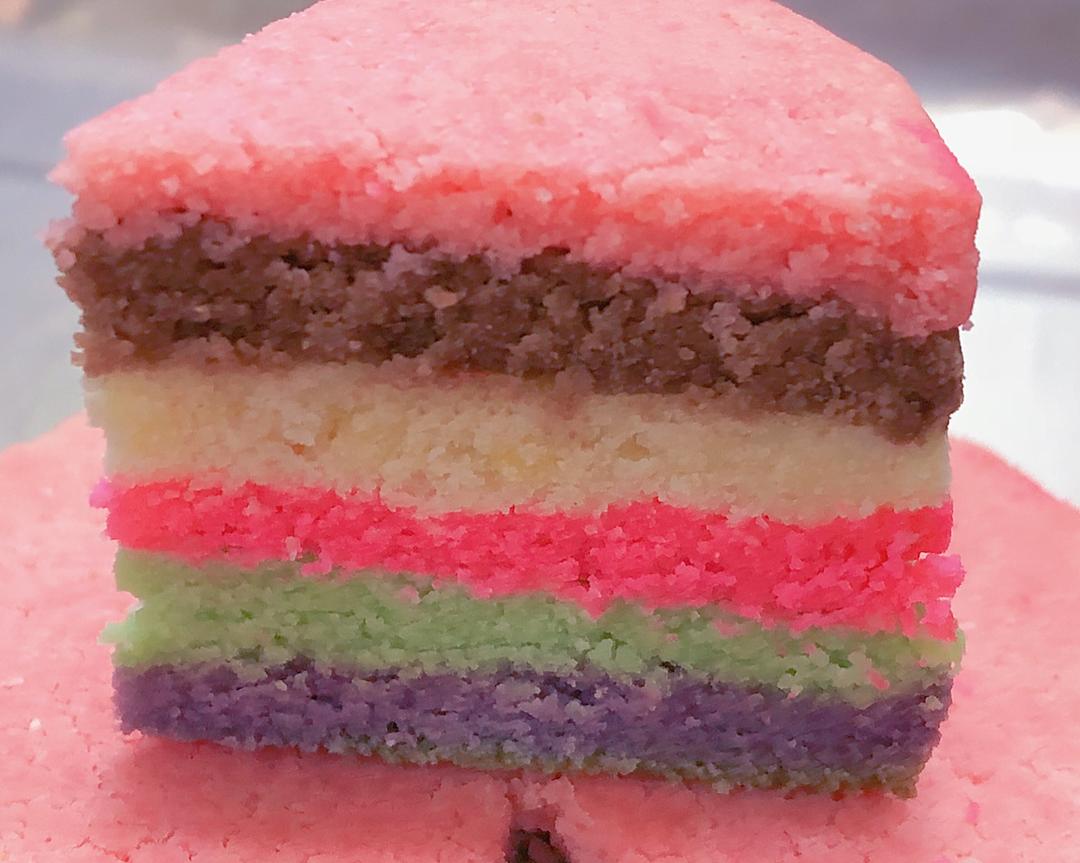 生酮-彩虹糕的做法