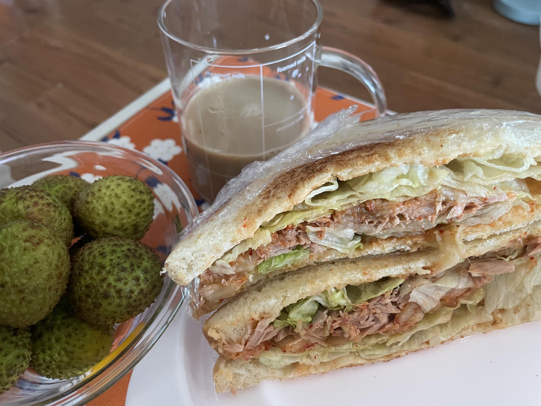 泡菜金枪鱼三明治