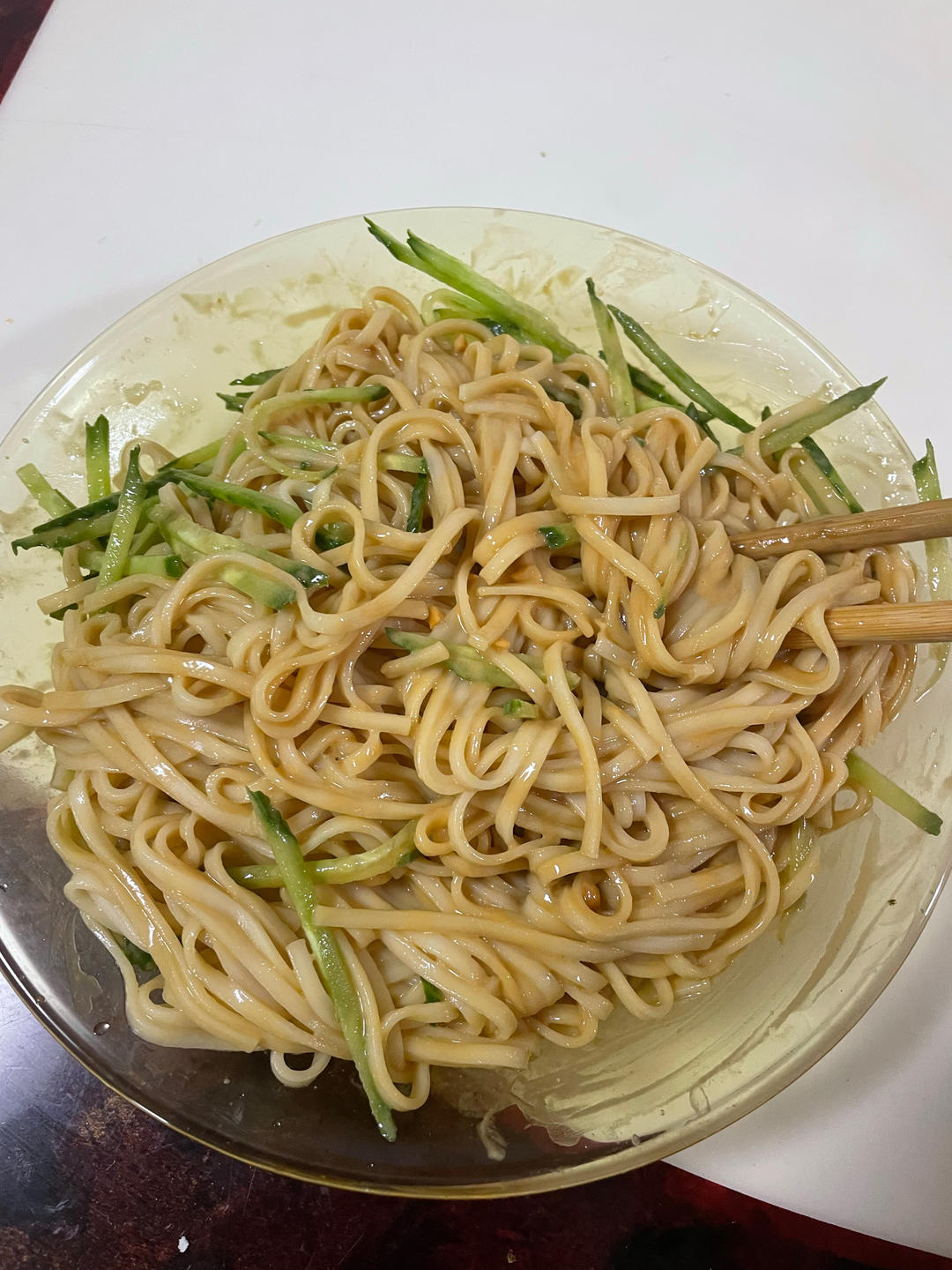 五分钟快手懒人必备巨好吃的花生酱拌面