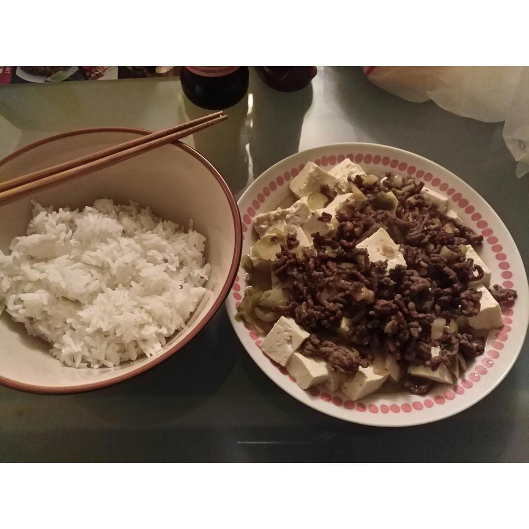 肉末蒸豆腐