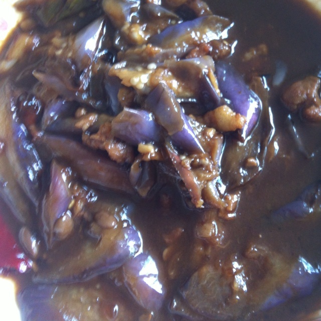 酱香肉末烧茄子