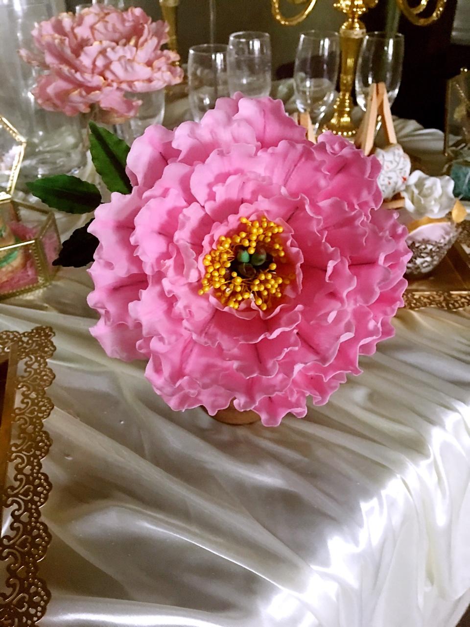 miss居里做的翻糖牡丹花