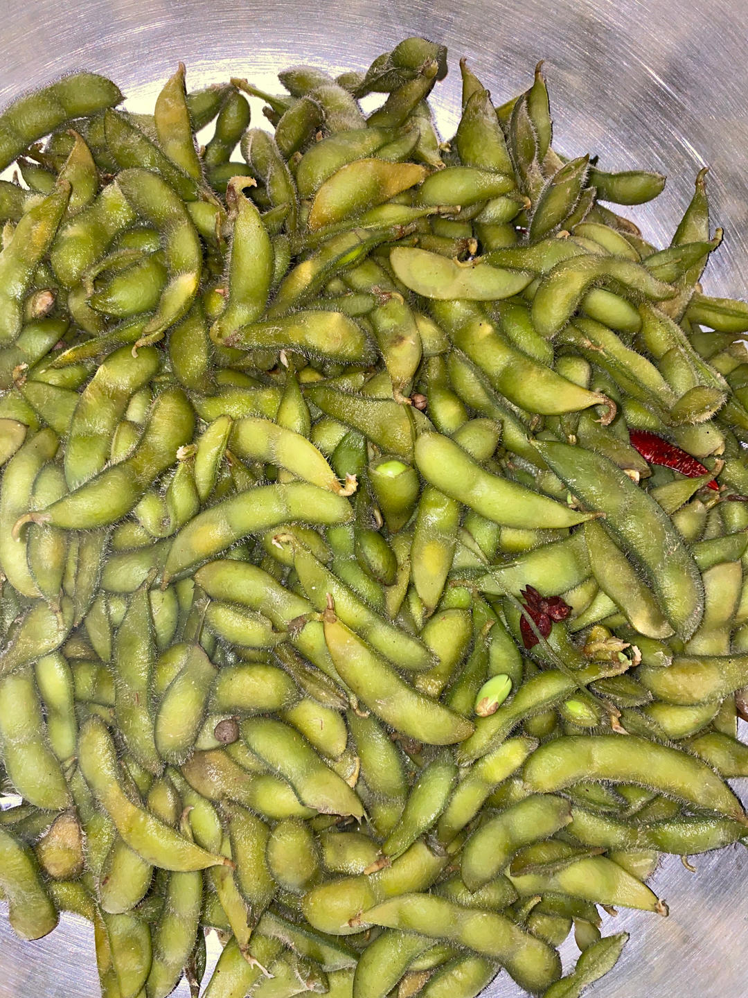 煮毛豆—不会变色版