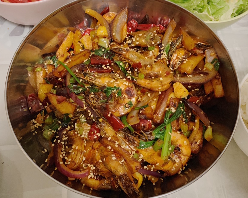 独家🉐️干锅虾的做法