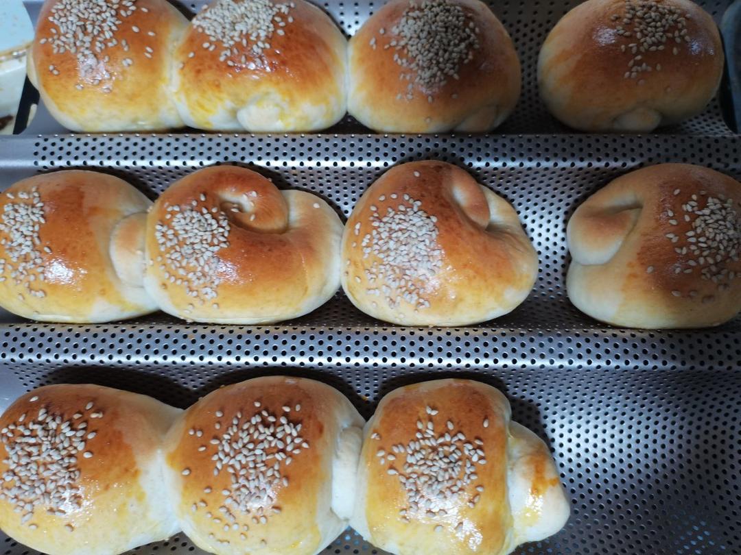 超简单一次发酵热狗面包