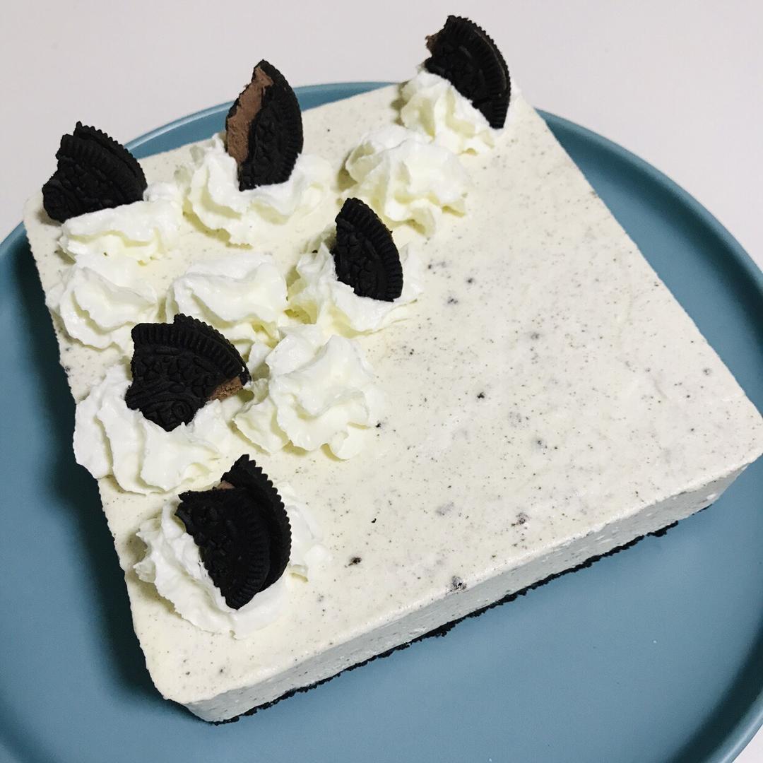 【奥利奥冻芝士蛋糕】拯救新手的免烤美味甜点