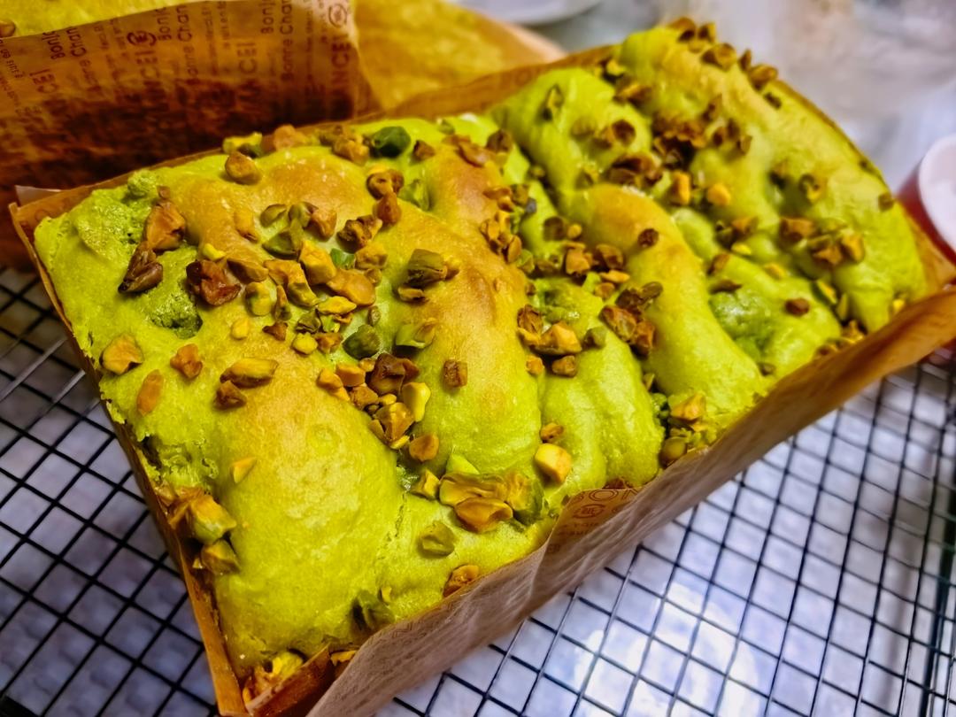 双倍浓郁超开心奶酥吐司|开心果奶酥|香爆了