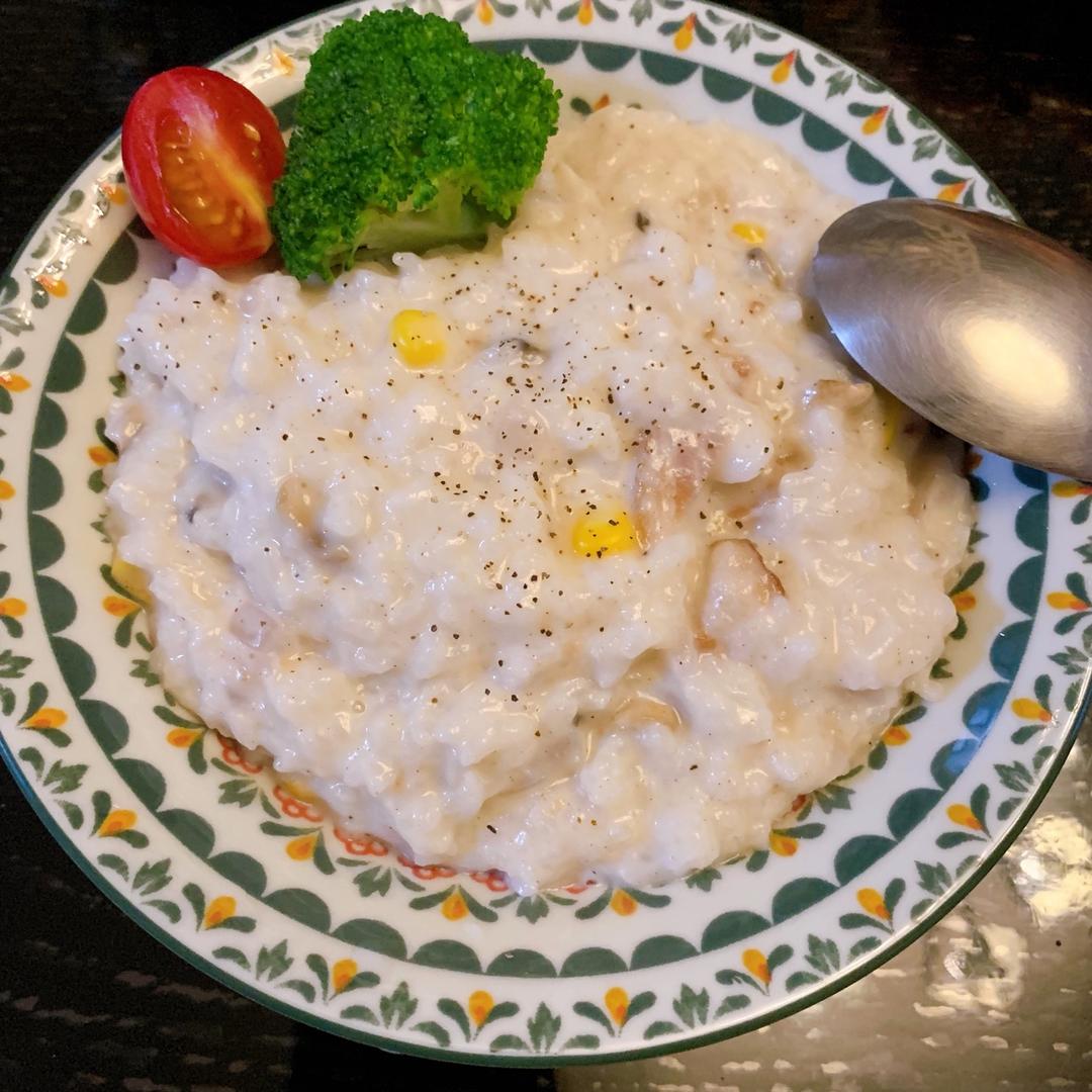 奶油蘑菇炖饭