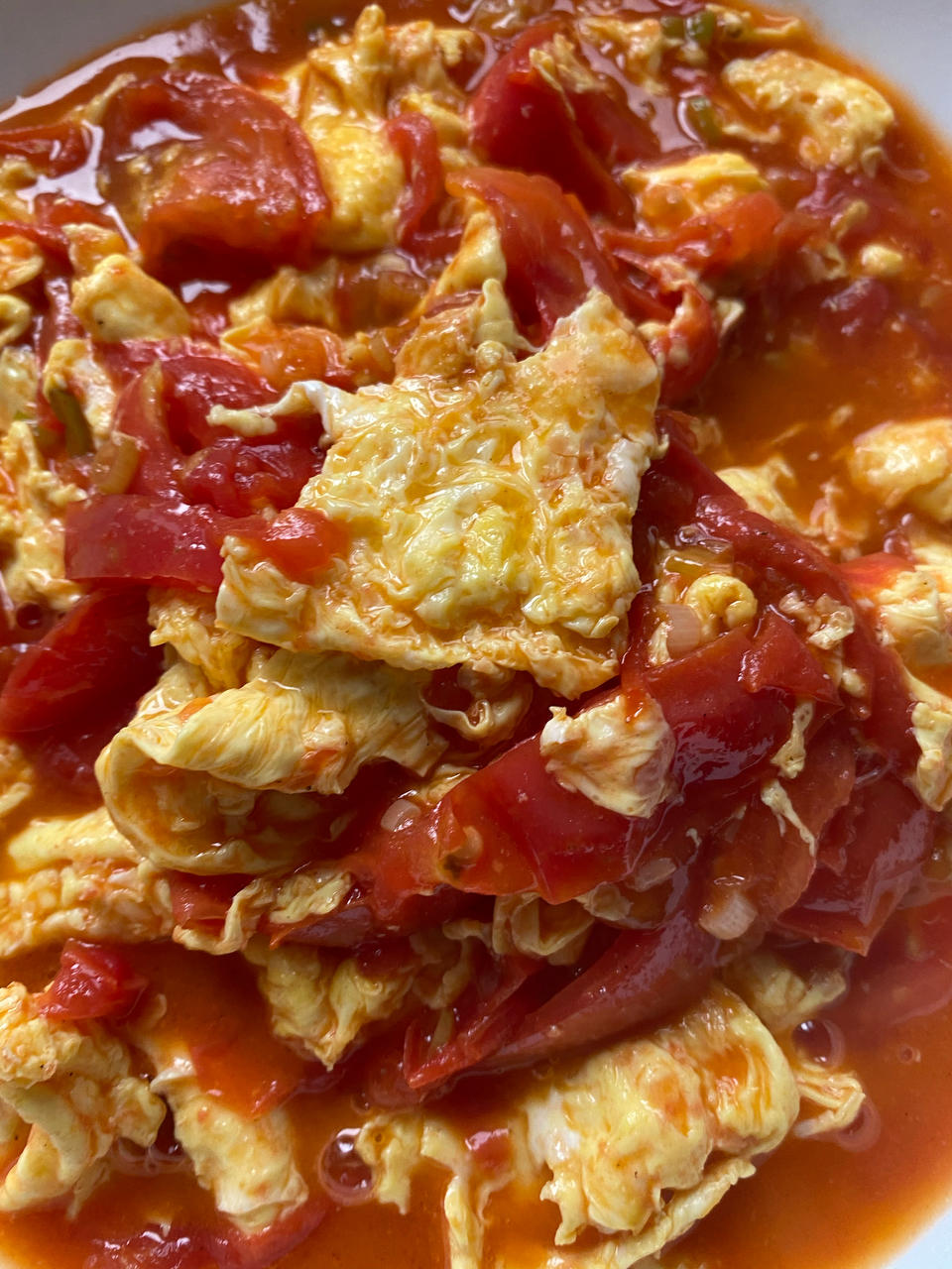 纳悦自己90081agb做的番茄炒鸡蛋超浓的番茄味