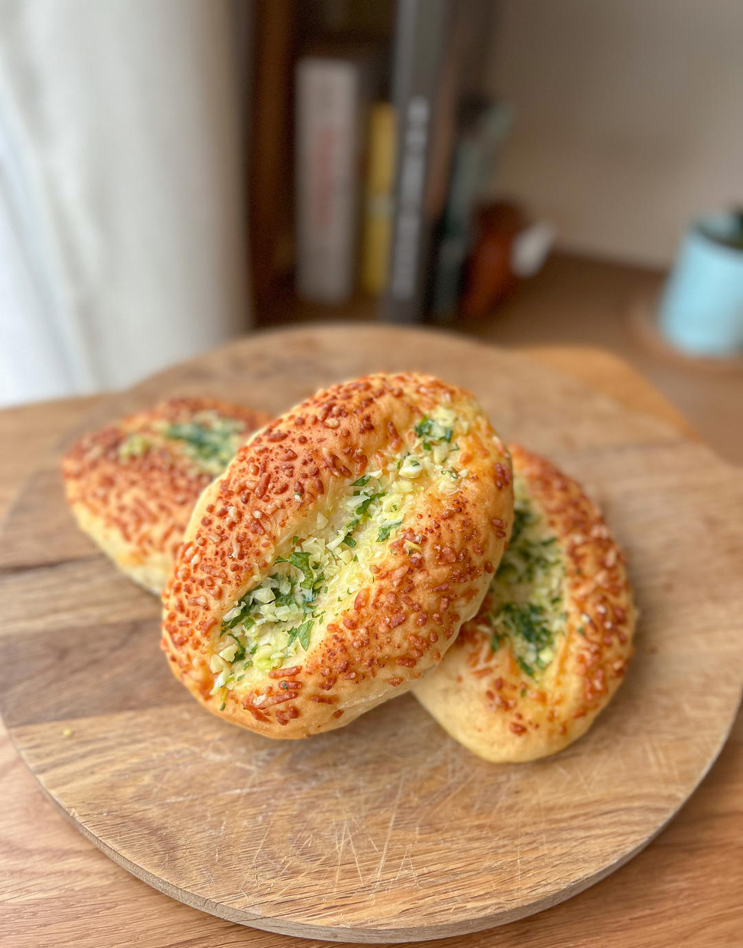 黄金芝士蒜香法式软面包｜芝香浓郁