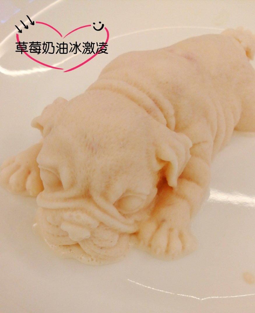 无需搅拌的草莓冰激凌