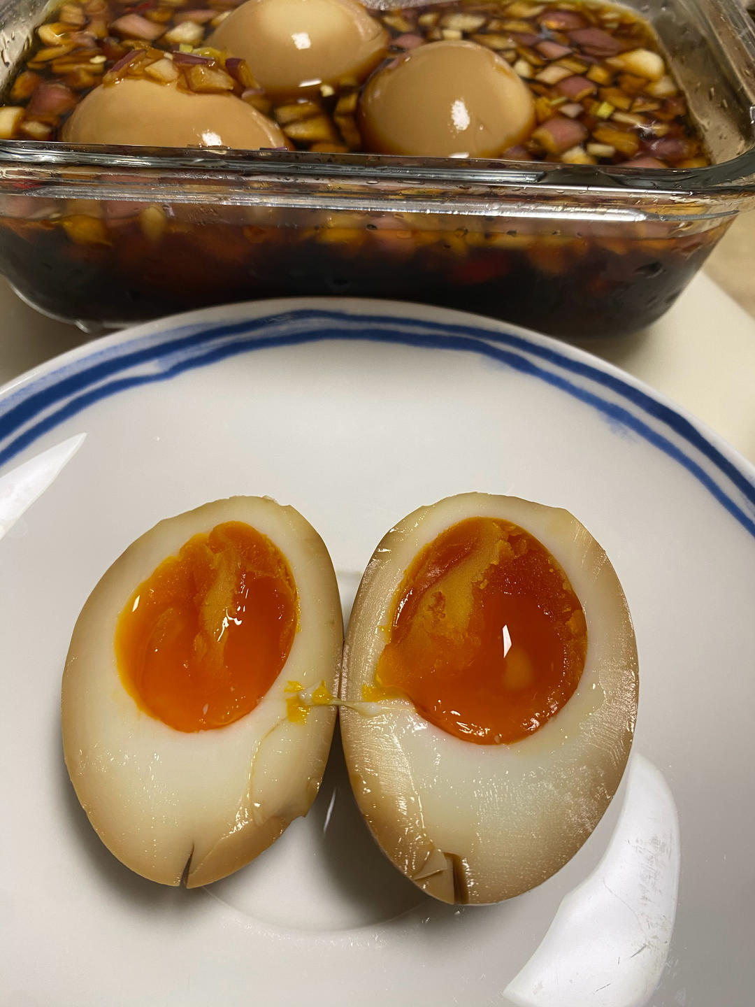 韩式溏心酱鸡蛋（辣、酸、嫩）