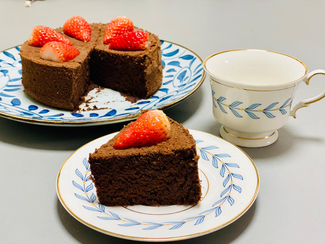 巧克力戚风蛋糕6寸(基础易成功版)