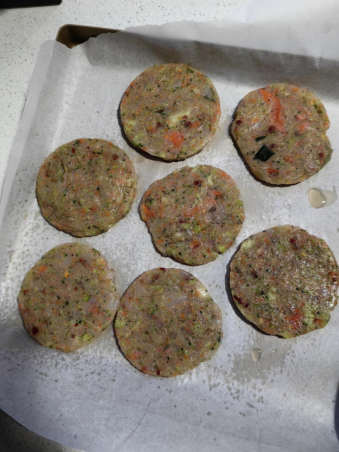 【女儿极力推荐】虾饼颗粒感玉米粒胡萝卜丁早餐搭档满口虾肉健身减脂蛋白质