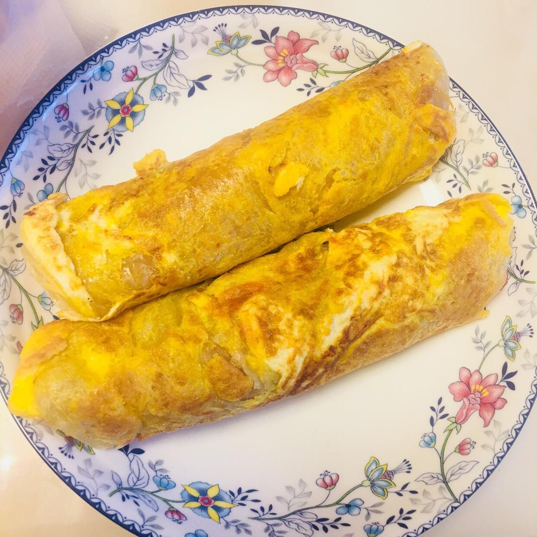 鸡蛋沾饼（灌饼简易版）