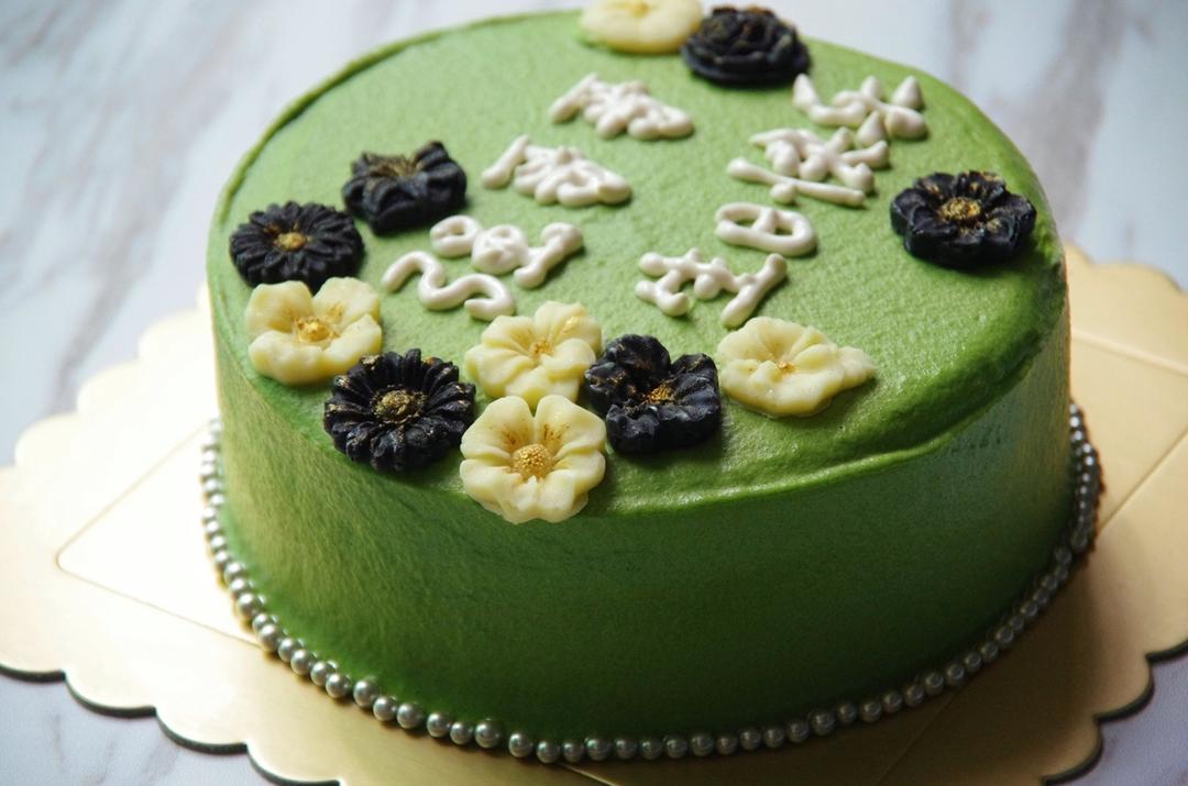 糖罐妖做的抹茶奶油蛋糕