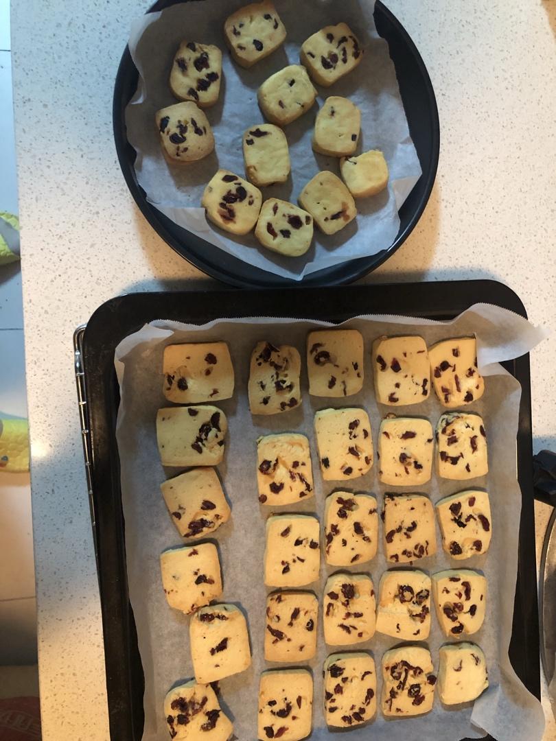 低糖少油版蔓越莓饼干