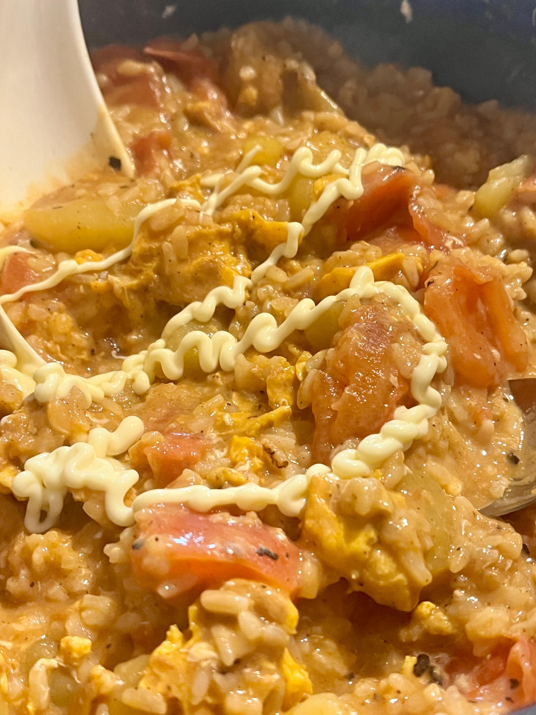 番茄土豆烩饭！剩米饭的终结者