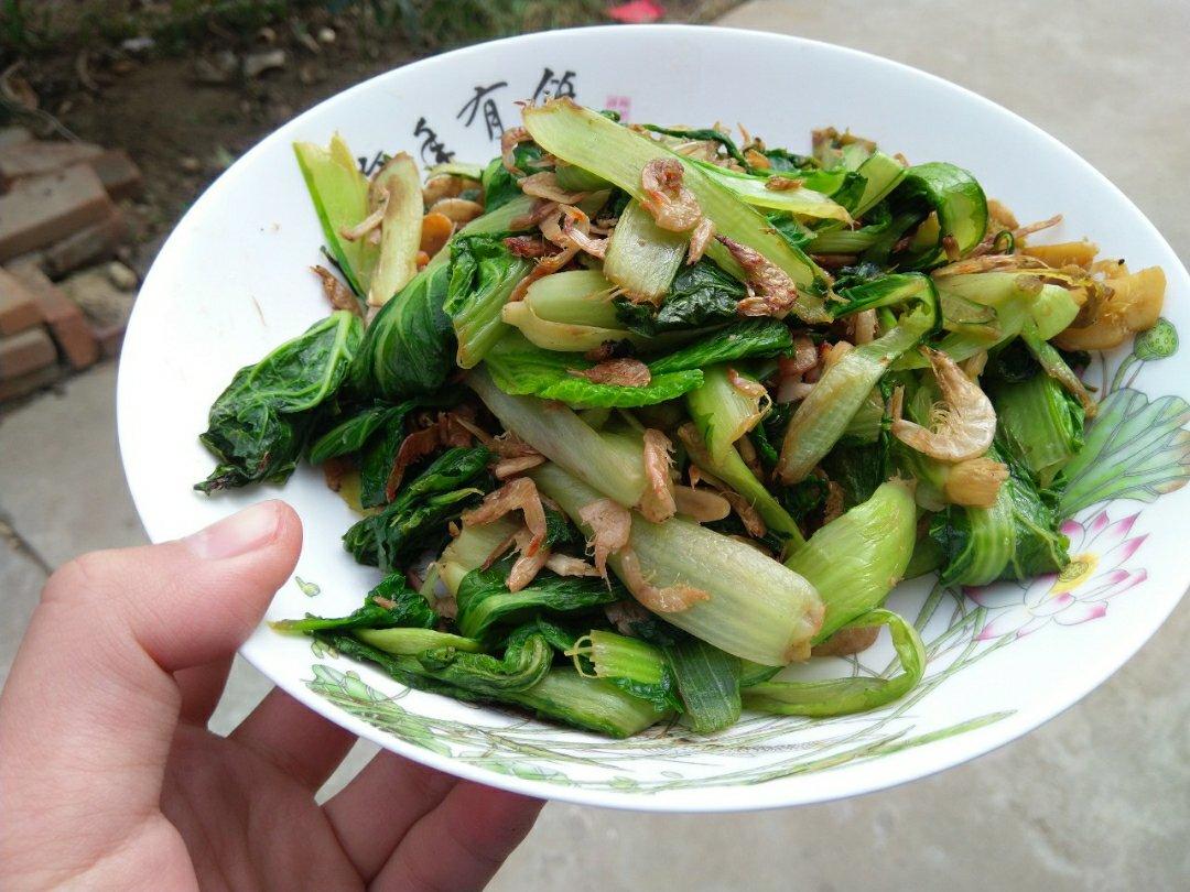 超级好吃的虾皮小白菜