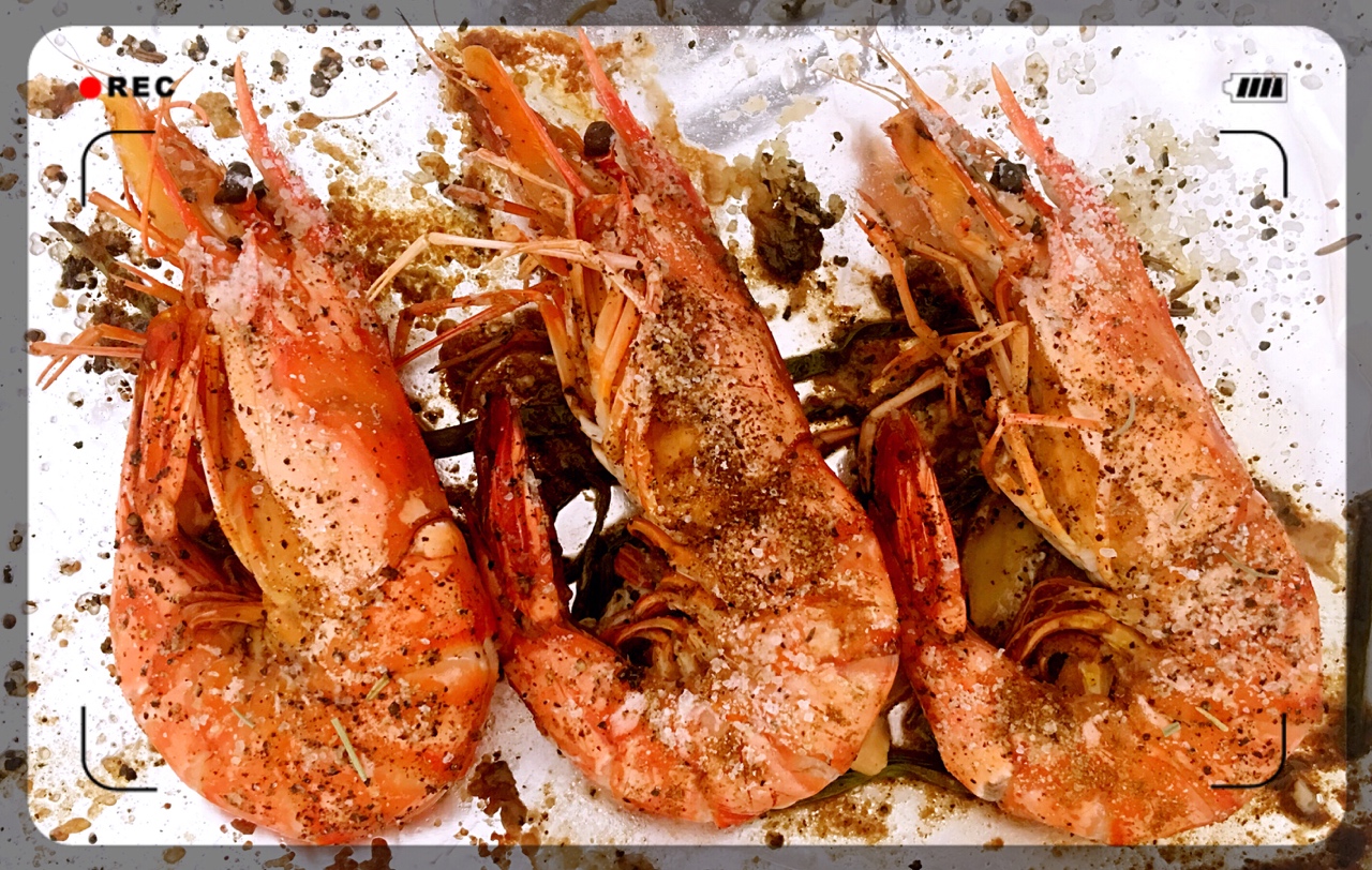 盐烤大海虾的做法