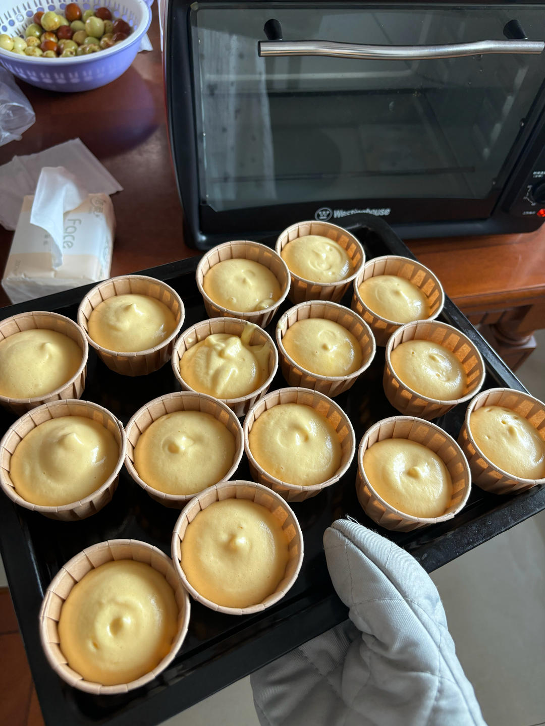 纸杯蛋糕 8寸戚风蛋糕的量