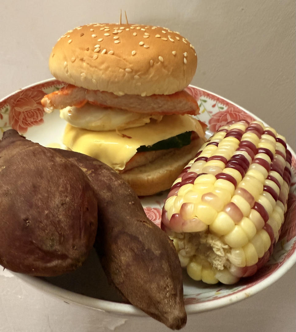 早餐自制汉堡包(简易版)