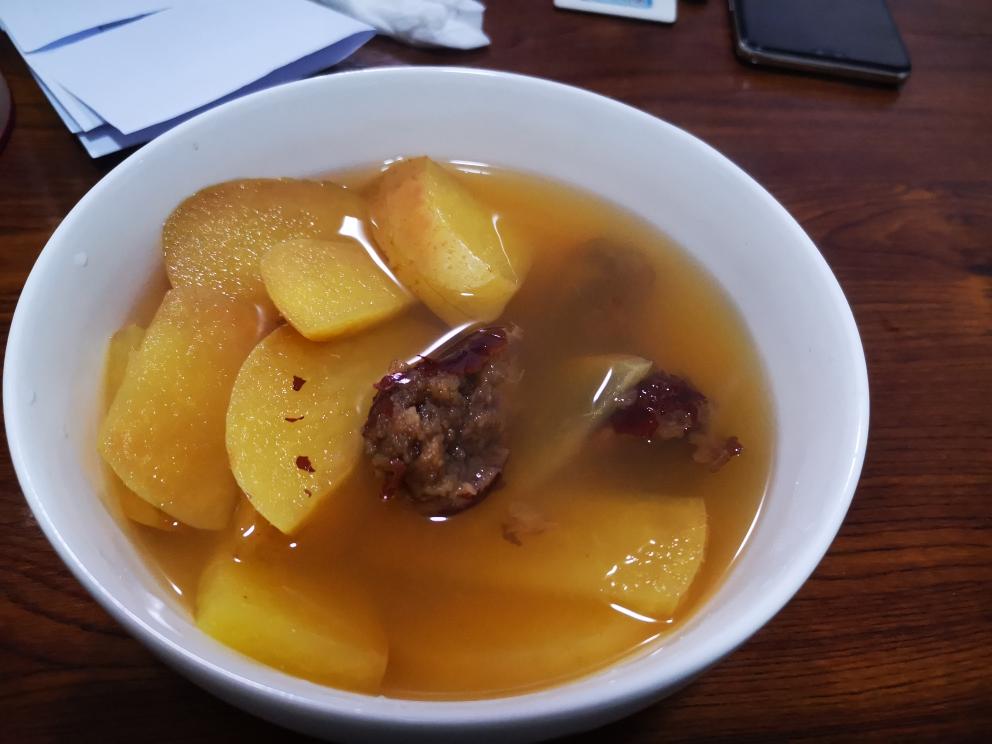 晚上喝的苹果汤的做法