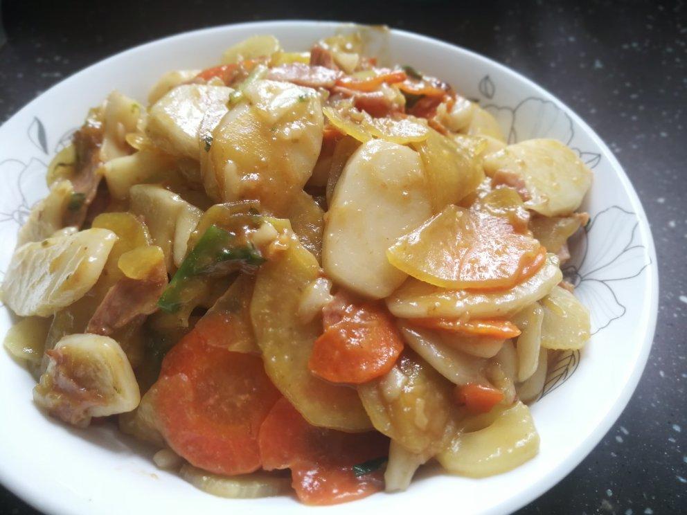 土豆片炒年糕