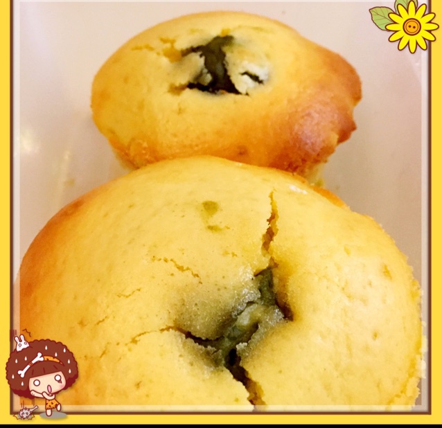 抹茶红豆卡仕达蒸蛋糕