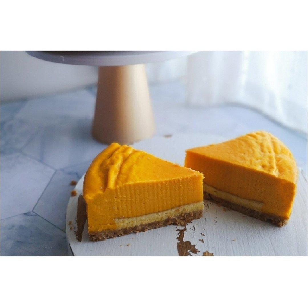 🍮焦糖南瓜布丁蛋糕（无吉利丁无淡奶油❗️10分钟超快手）