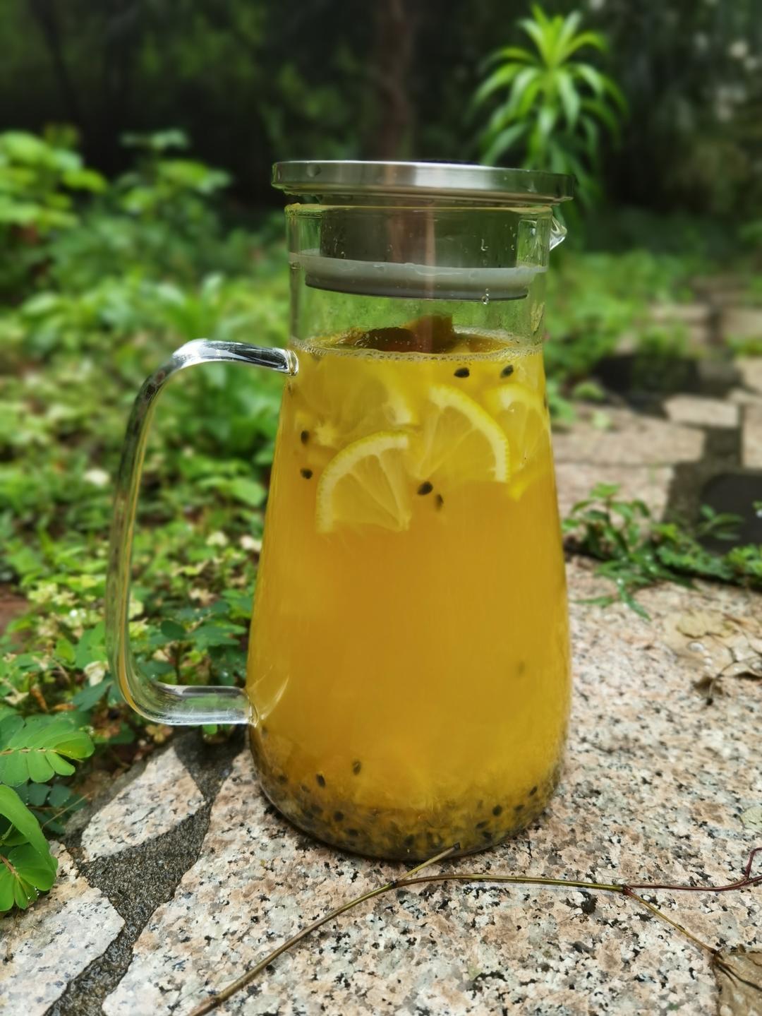 夏天必备【百香果青桔柠檬茶】