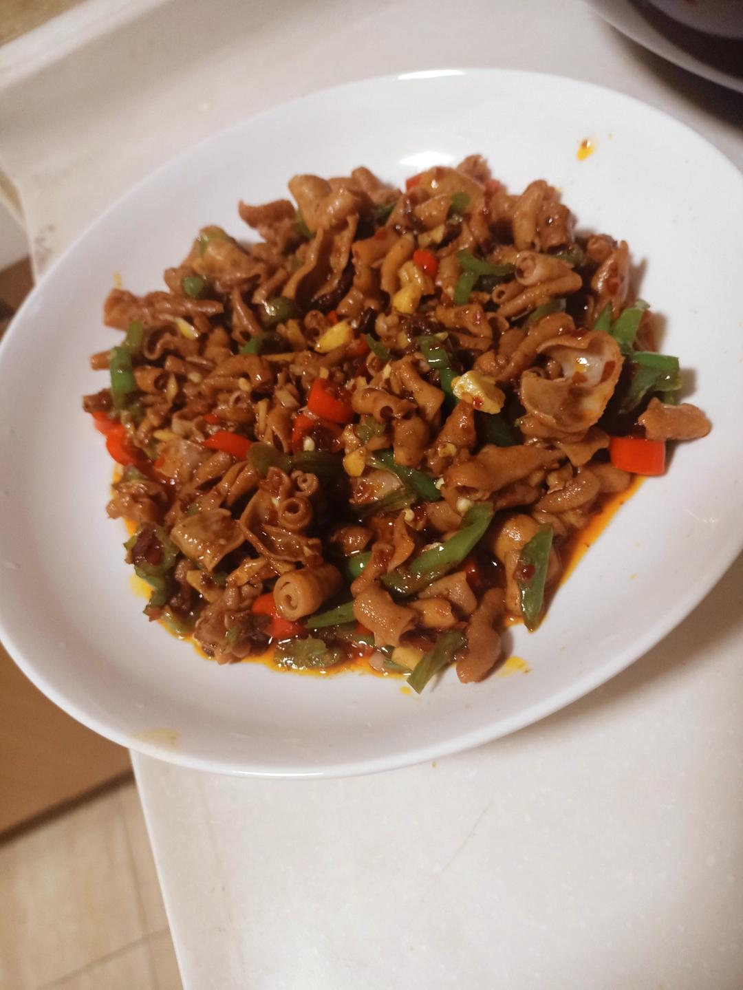 爆炒鸭肠