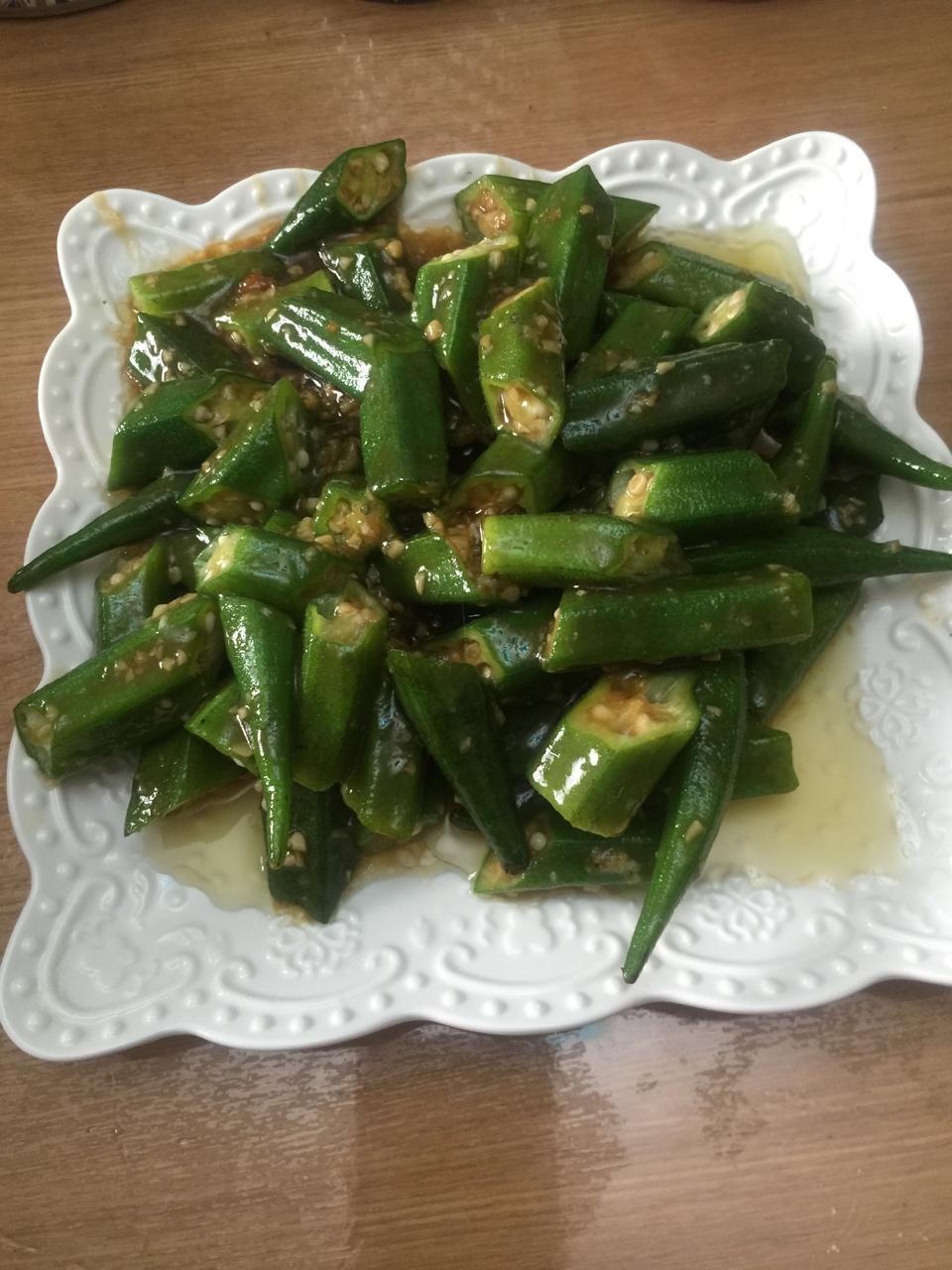 蚝油秋葵