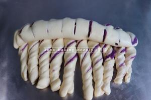紫薯手撕吐司❗简单又好看的整形手法的做法 步骤11