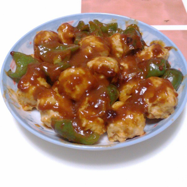 酸酸甜甜【茄汁鸡肉丸】