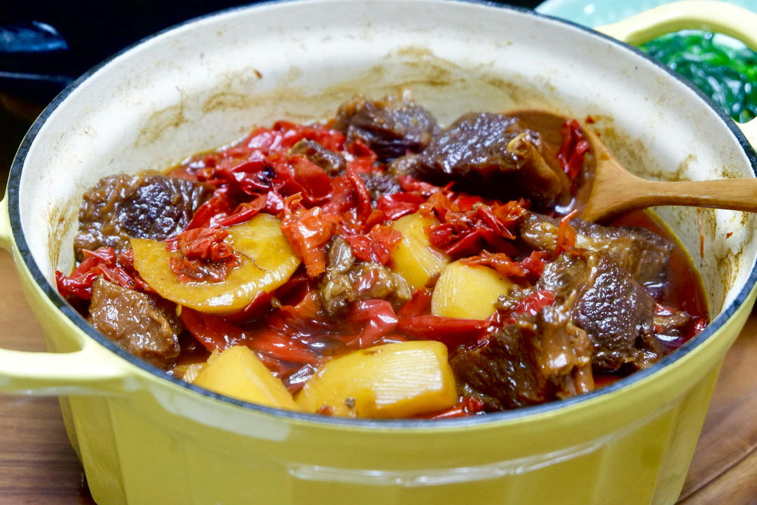 「记录」辣皮子炖牛尾——来自b站 简简厨房