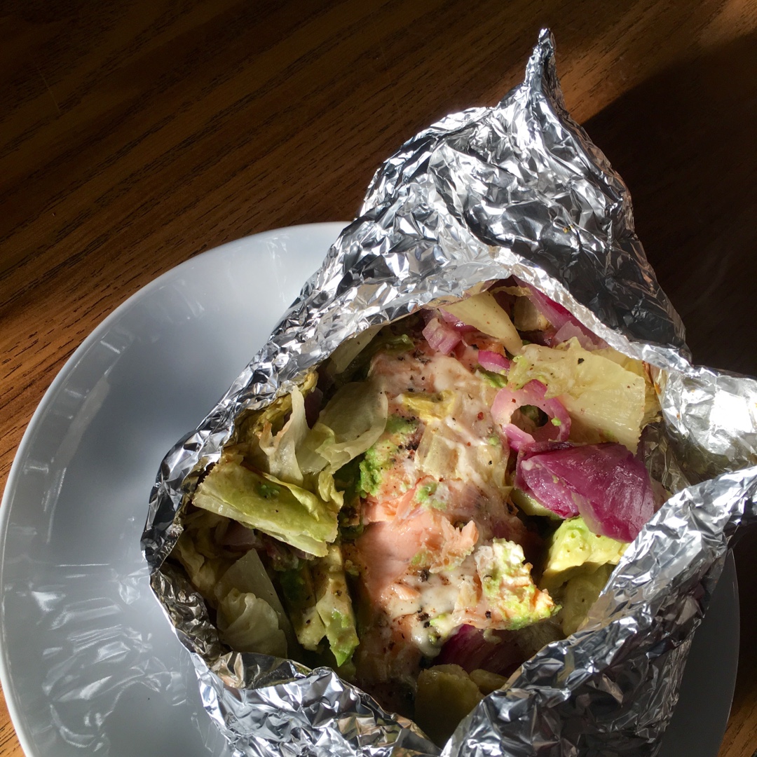 锡纸烤三文鱼  （Salmon Baked in Foil）
