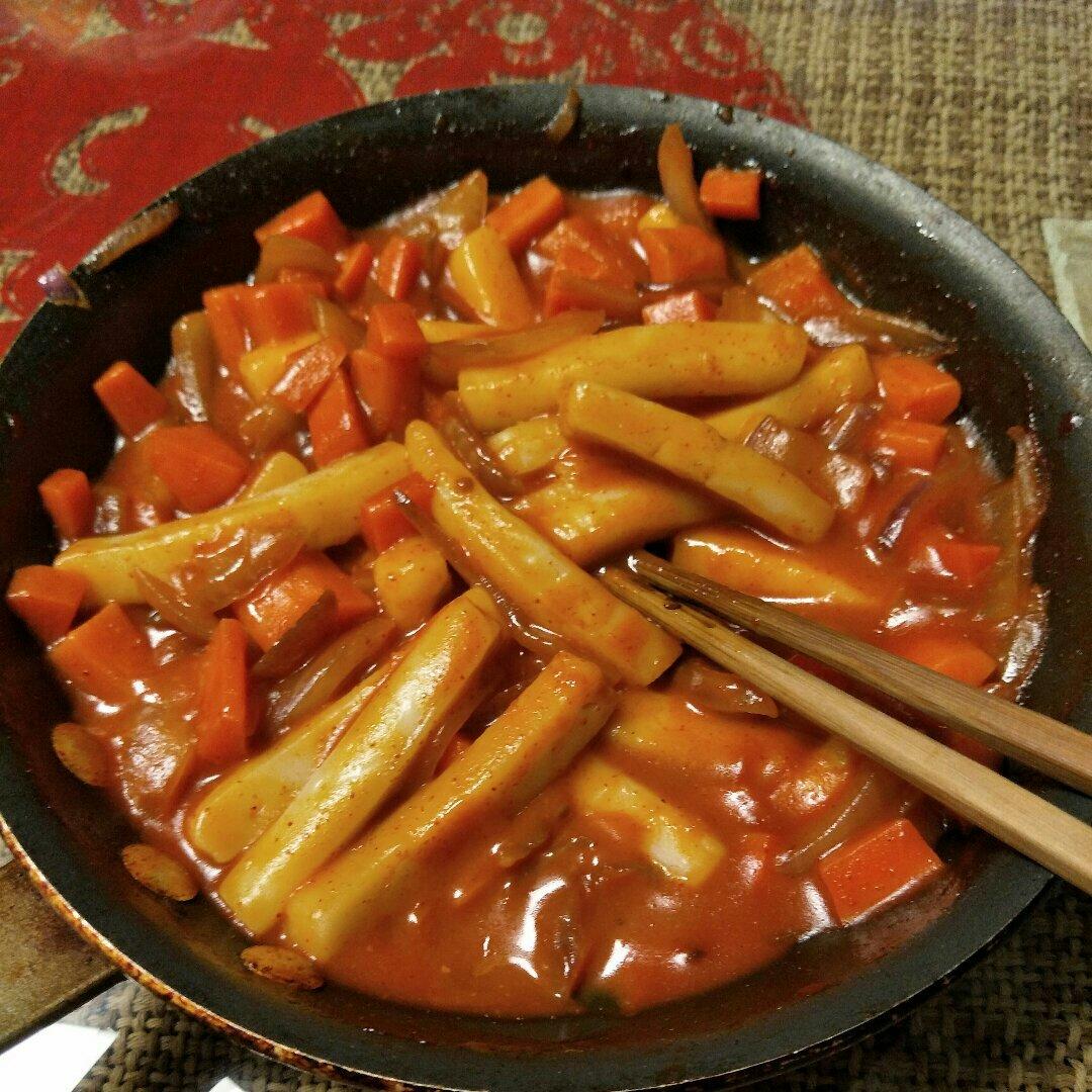 韩式辣炒年糕（or网红芝士套路之芝心年糕）