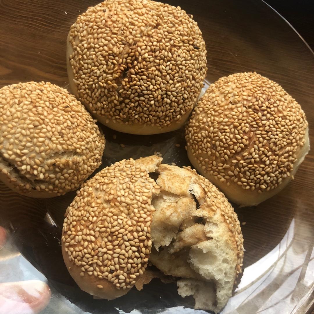 烤箱版麻酱烧饼