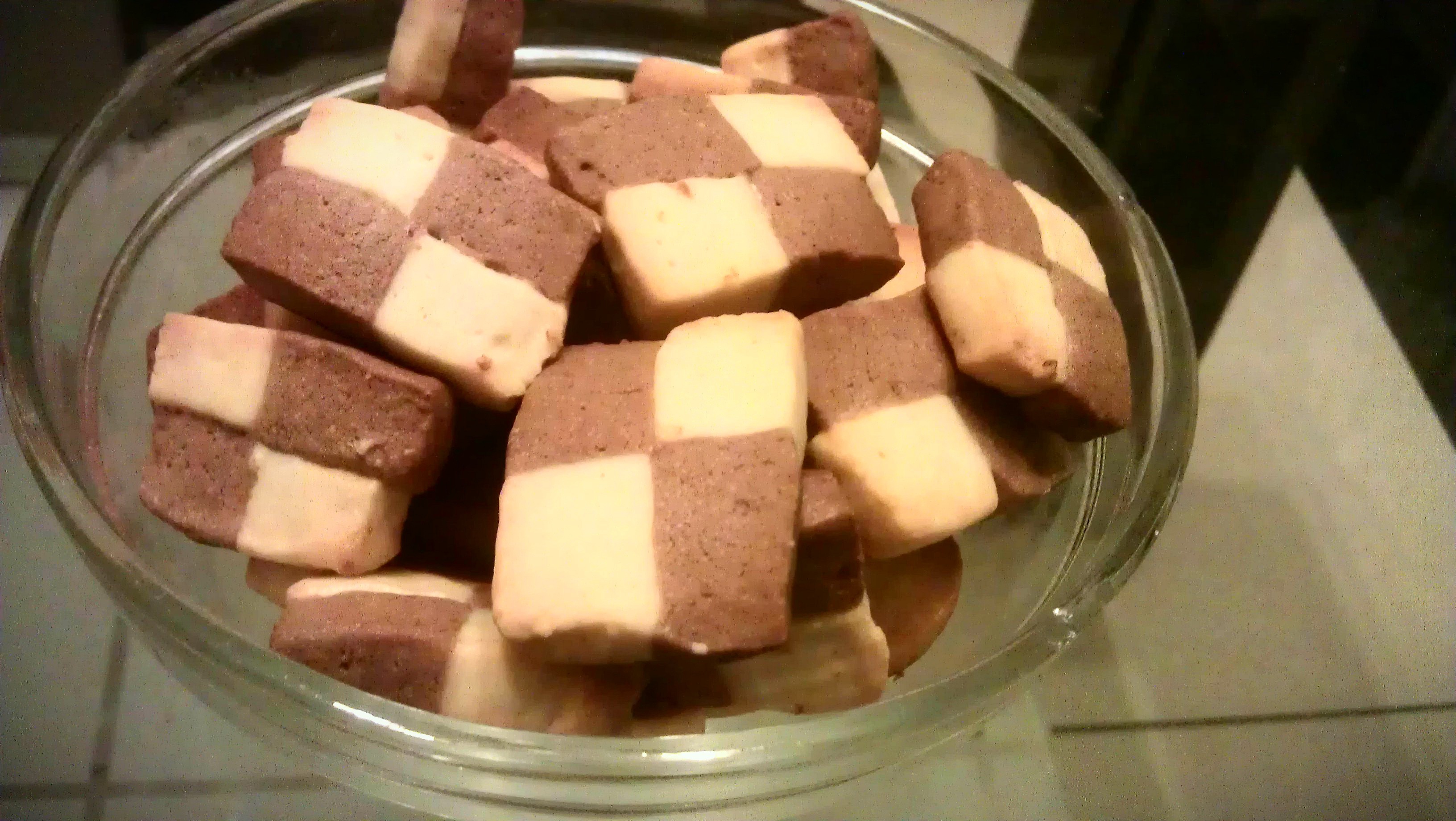 双色小棋格饼干