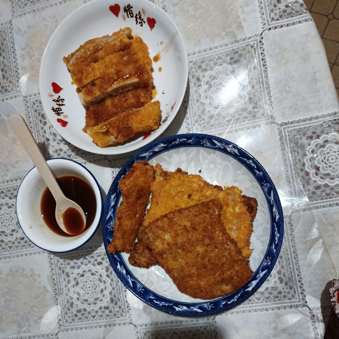 家常快手菜 日式炸猪排（自调酱汁）