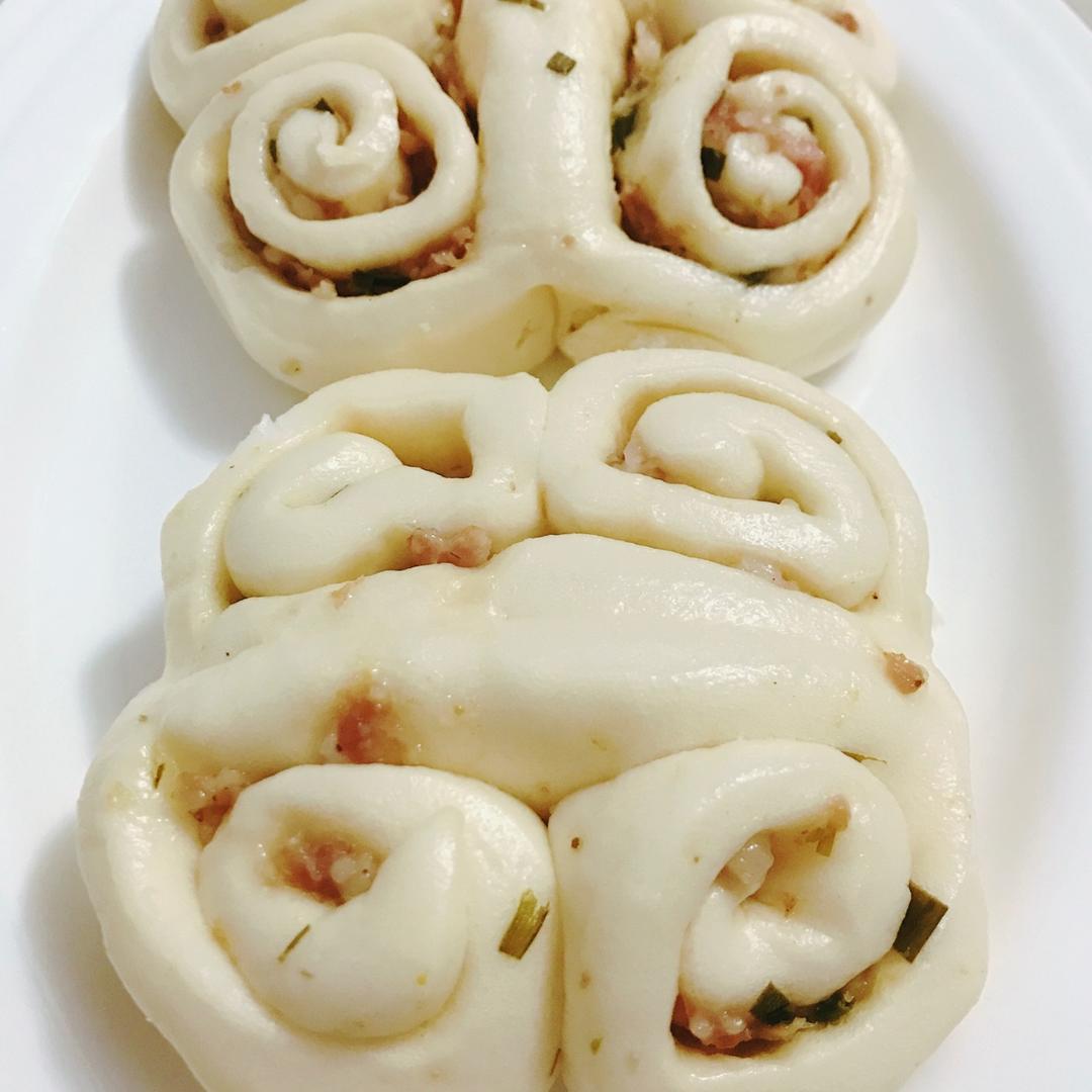 味蕾de光影做的发酵面团四喜卷