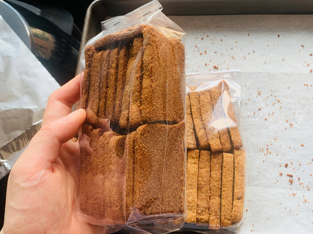 低碳椰子脆饼(硬脆磨牙 拌匀切一切就ok)