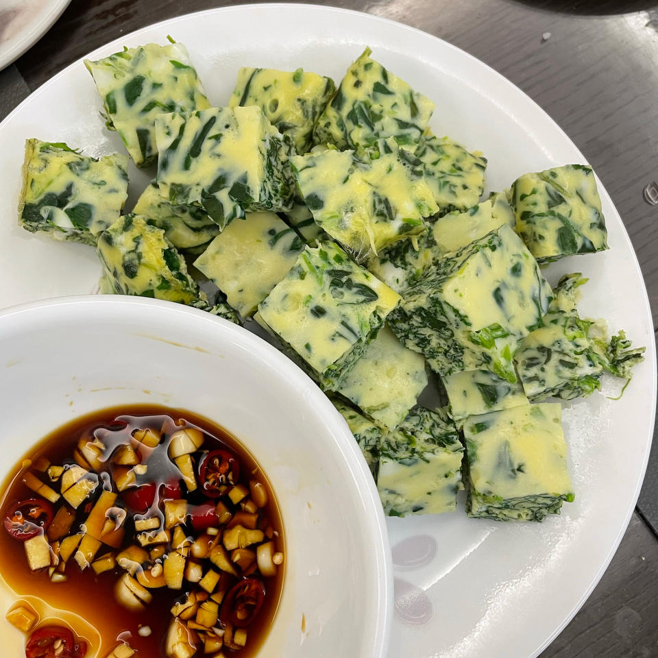菠菜鸡蛋羹