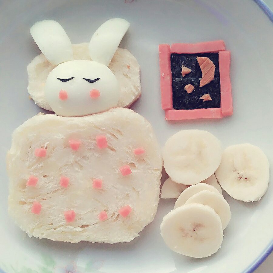 创意早餐(土司鸡蛋)