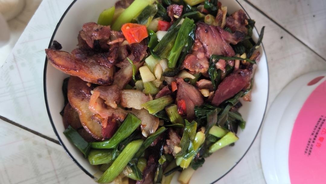 蒜炒猪头肉