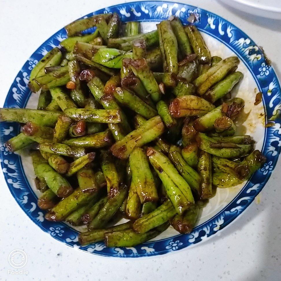 家常焖豆角